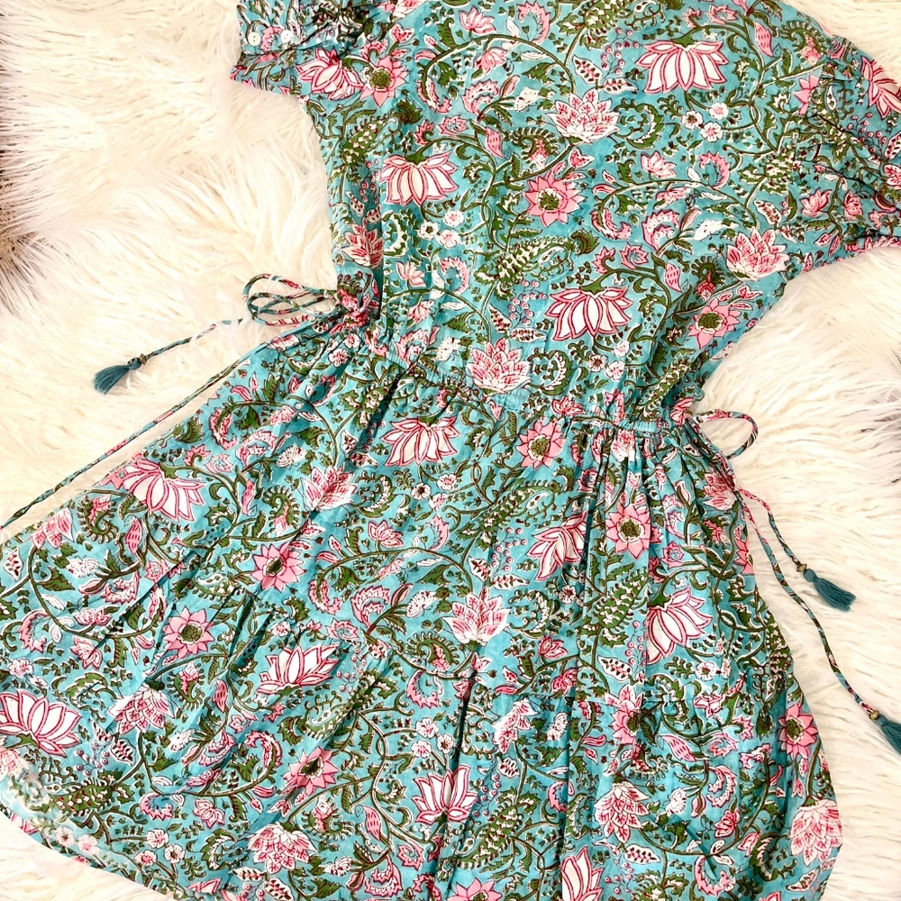 Perry Walker Collective "Dress in Pink/Green Floral" NWT - Picture 6 of 7